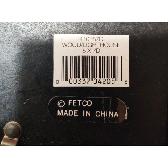 Warren Kimble Saltbox House Tri-fold Picture Frame Fetco 5x7 Photo Wood Folkart - Picture 6 of 8